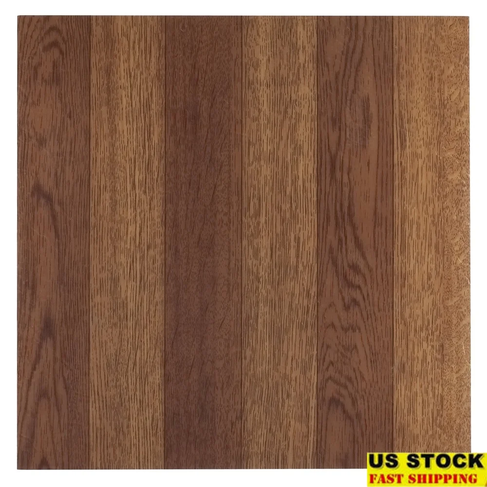 

Peel and Stick Vinyl Floor Tiles 12x12 Easy Installation Water Resistant Medium Oak Plank Look 45 Tiles 45 Sq ft