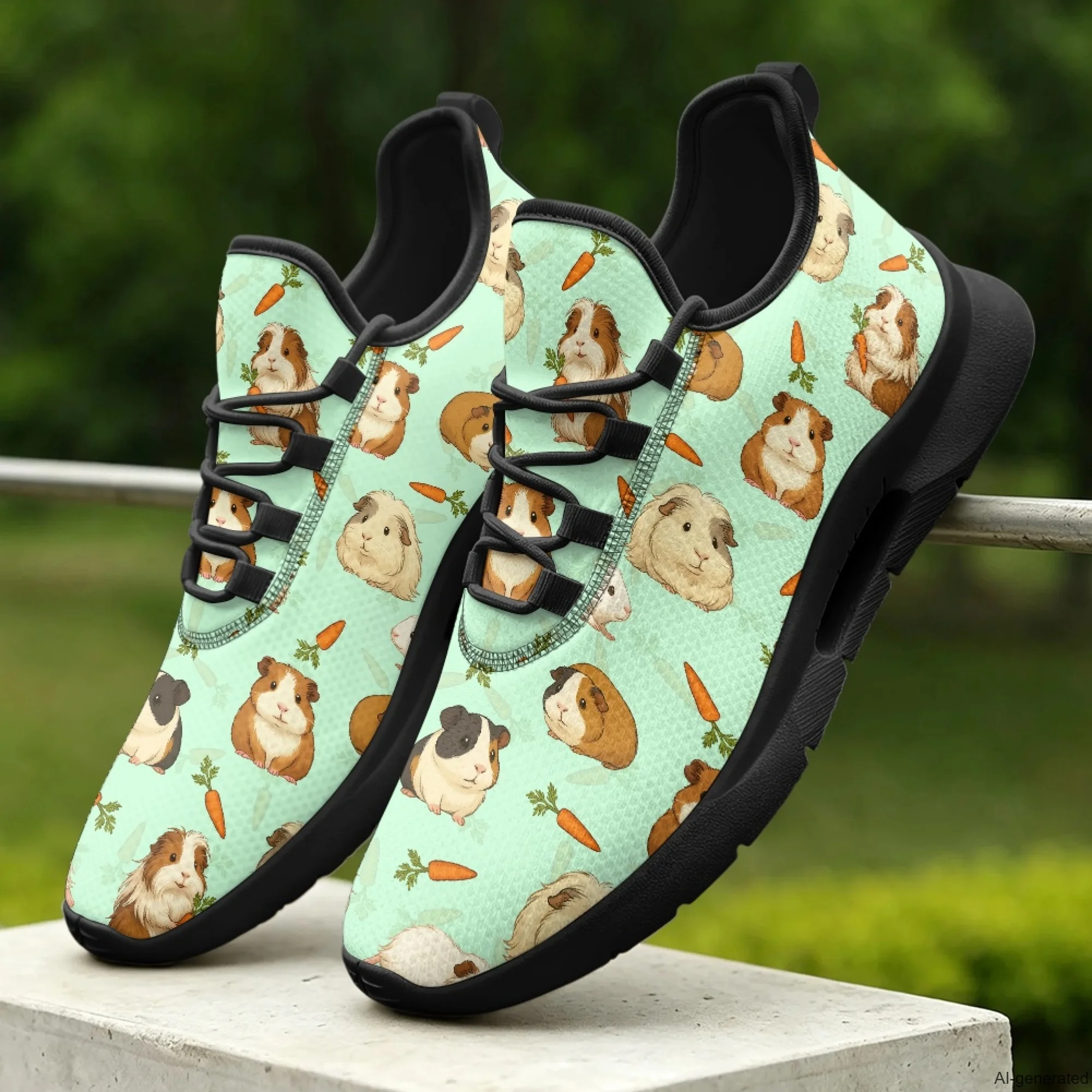 XIXIRIMIDO Tenis Feminino Lace-up Casual Shoes Nurse Sneakers Man Shoes Women's Sneakers and Casual Shoes Guinea Pig Print 35-48