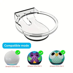 Acrylic bracket is suitable For Amazon Echo 4th/5th generation audio wall mounting bracket, speaker desktop base storage bracket