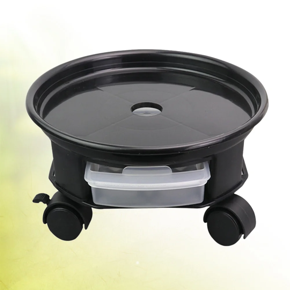 

30 Cm Flower Pots Base Tray Potted Stand Rack Indoor Plant Round Wheel Flowerpot Planter for Plants Wheeled