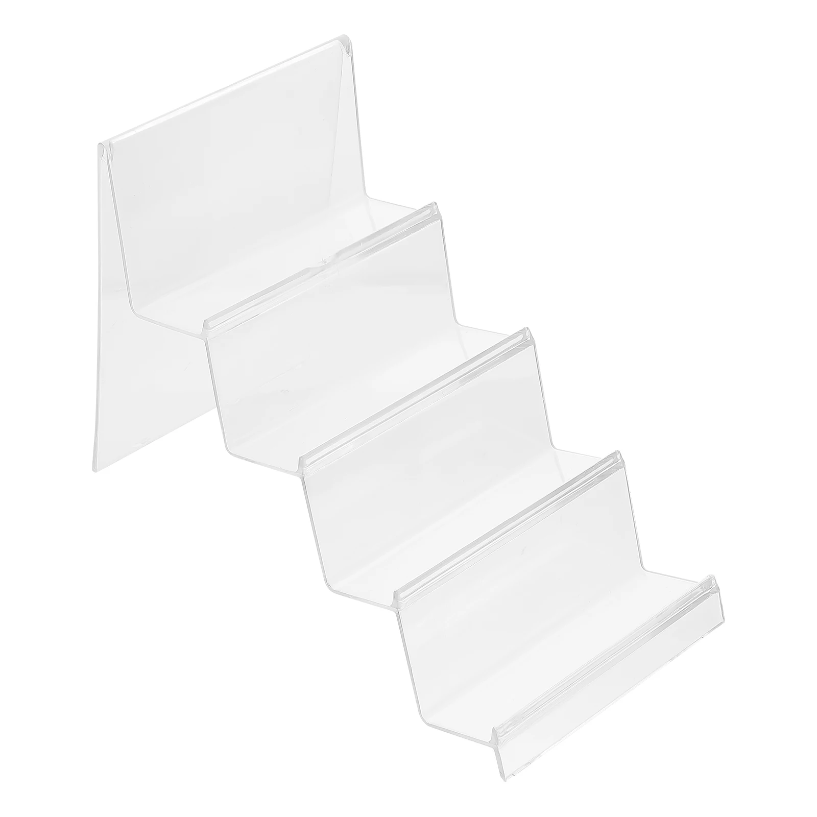 

1pc 4-Layer Acrylic Wallet Rack Multi-Function Storage Stand For Home Shop Countertop Desktop Wallet Holder Multi-Layer Stand