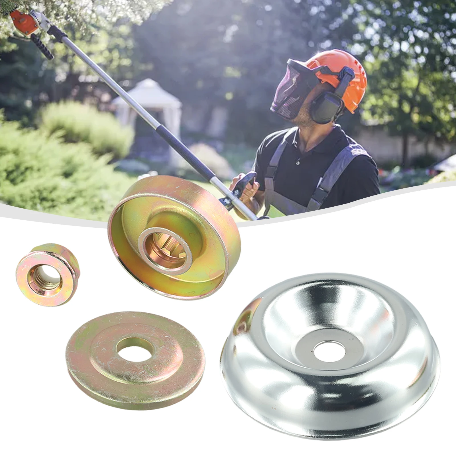 Thrust Plate Guard Washer Home Garden Power Tool Parts Rider Plate Thrust Washer Lawn Mower Trimmer Head 4pcs Cutter