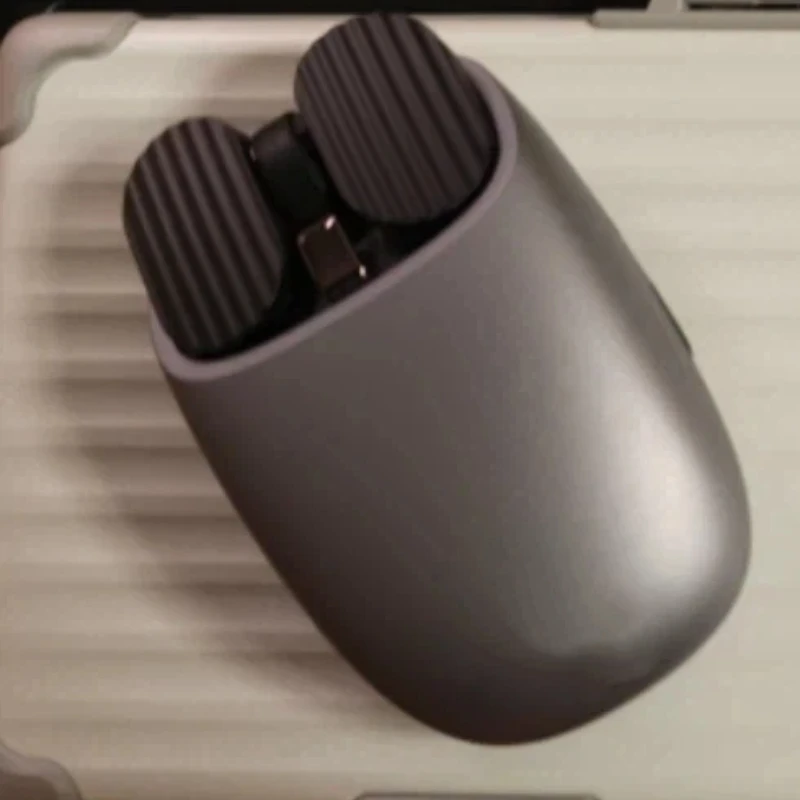 EP115 Wavy Chips Wireless Mouse Bluetooth 2.4G Rechargeable Mice Matte Metal Texture For Office Laptop iPad PC For Small Medium