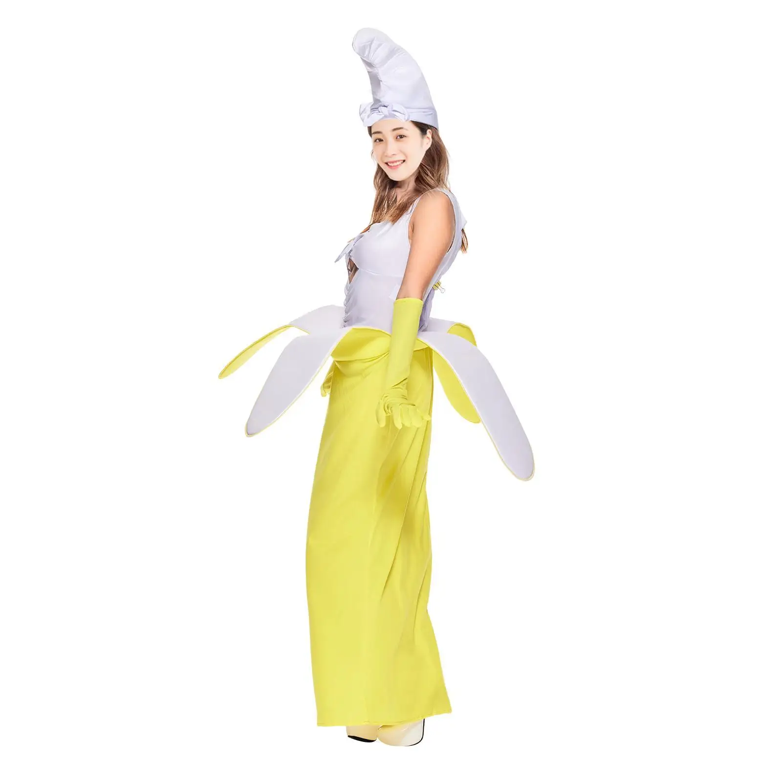 Banana Costume Dress Party Favor for Women Lady for Holidays Stage Performance
