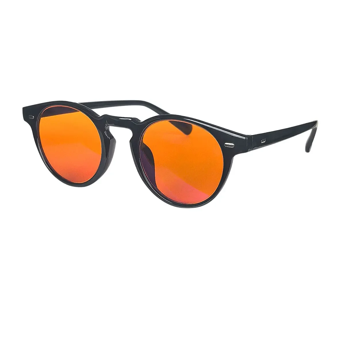 red lenses glasses men orange lens glasses women computer glasses blue light filter better sleep rest glasses  custom recipe - Image 6