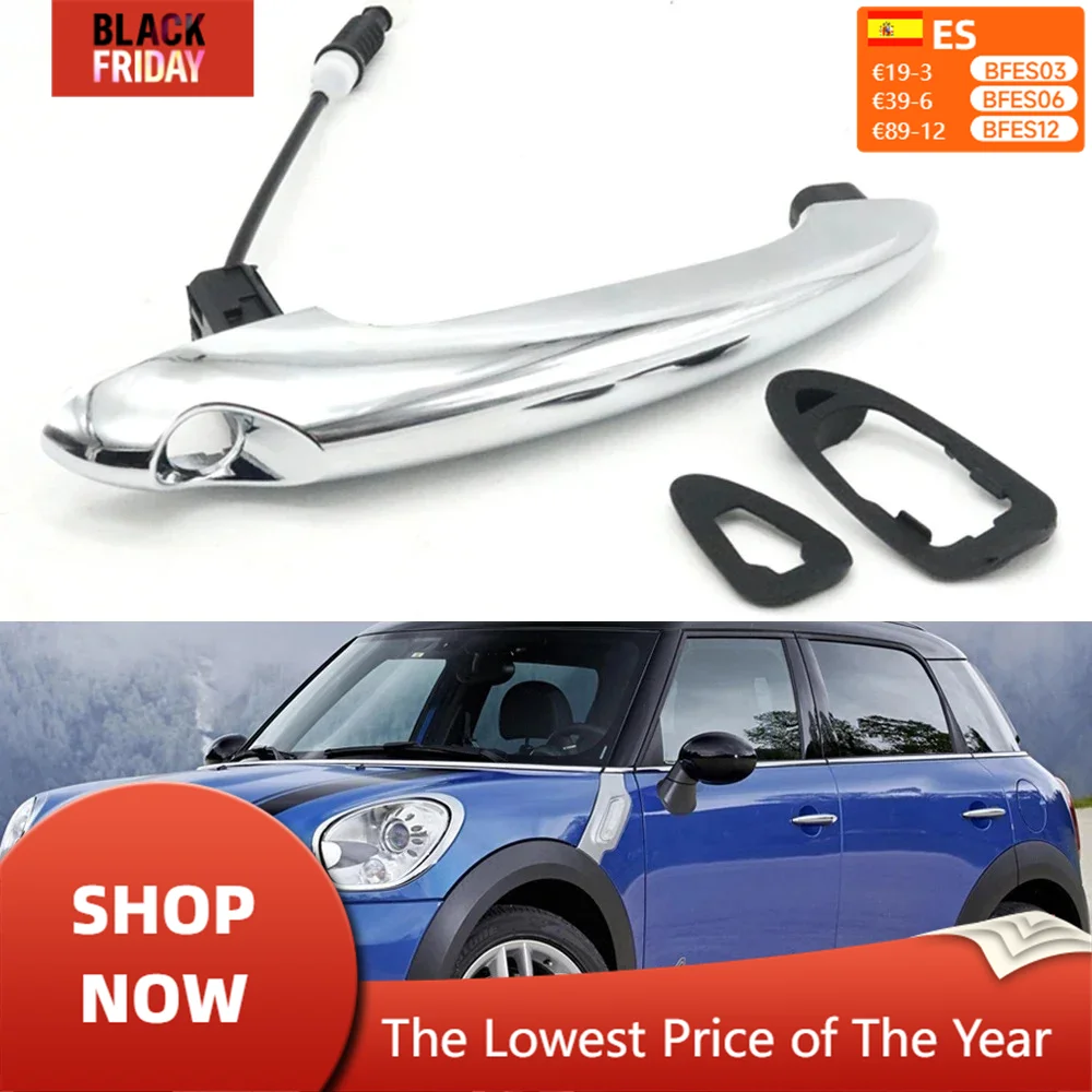 Front Rear Chrome Silver Exterior Pull Door Handle For BMW Mini Cooper R60 Countryman R61 Paceman 2011-2016 51219801617