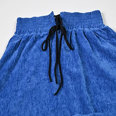 Herbst-Winter Blaues Chenille-Kinderbekleidungsset für Jungen und Mädchen Geschwister-Outfits Modische Kinderkleidung – Detail 21