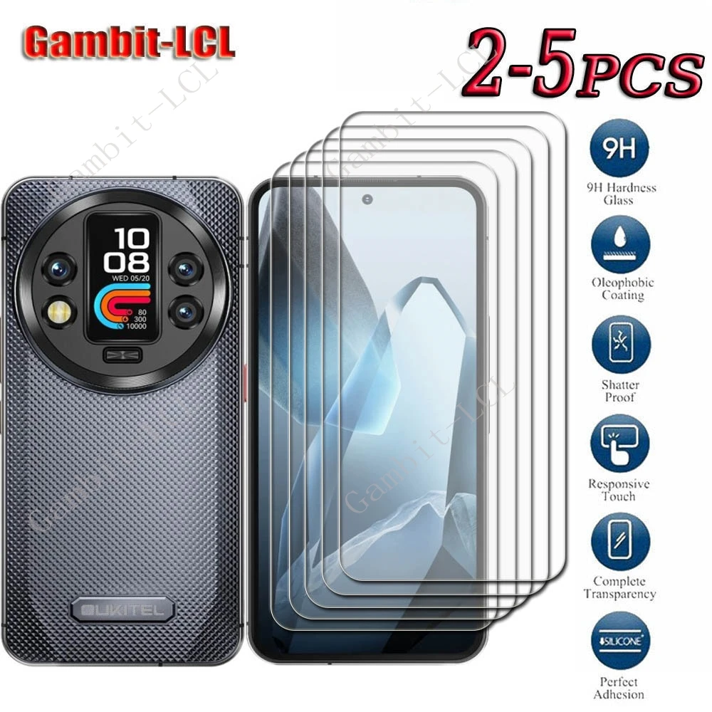 2-5PCS 9H HD Original Tempered Glass For Oukitel WP200 Pro 6.7