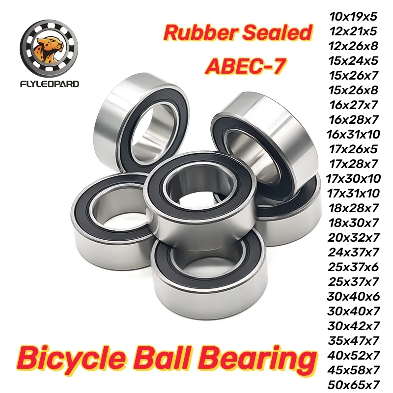 4Pcs 6800 6801 6802 6803 6804 6805 6806 6900 6901 6902 6903 30407 24377 -2RS Thin Wall Rubber Sealed Deep Groove Ball Bearings