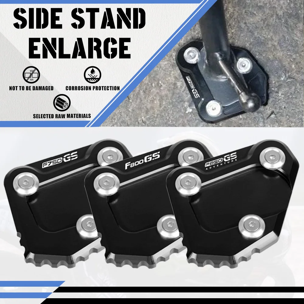 

2026 2025 Motorcycle Kickstand Enlarge Plate Foot Side Stand Enlarger Extension Support Pad For BMW F750GS F800GS F850GS ADV