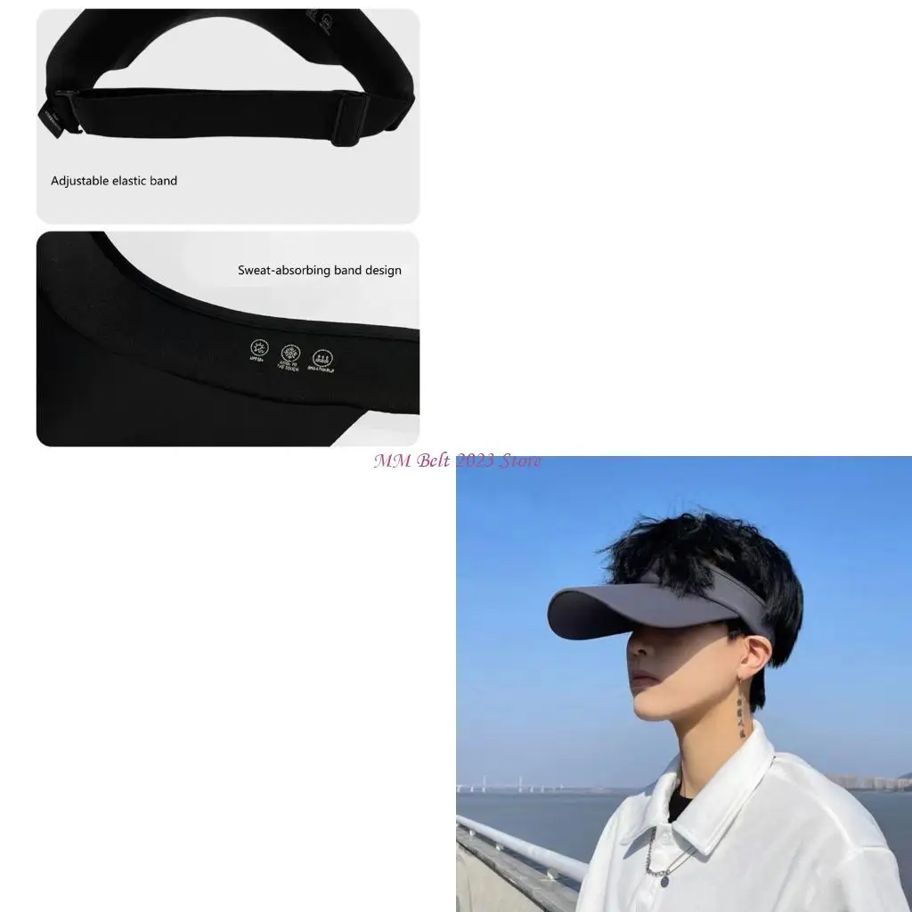 49ME Outdoor Sports Hat Sun Defense UPF50+ Quick Dry Fabric Wide Brims Open Top Hat