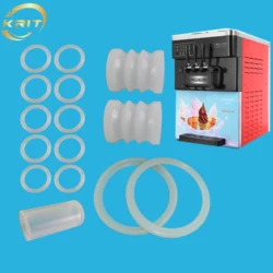 White Color 15 PCS Per Set  Silicone Sealing Rings Spare Parts For VEVOR Ice Cream Makers Tube Components Of YKF Machines