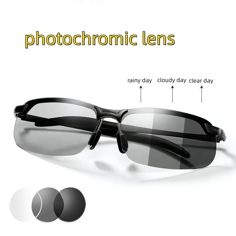 

Photochromic Sunglasses Men Fashion Driving Sun Glasses Male Changed Color Eyeglasses Day Night Vision Driver's Eyewear UV400
