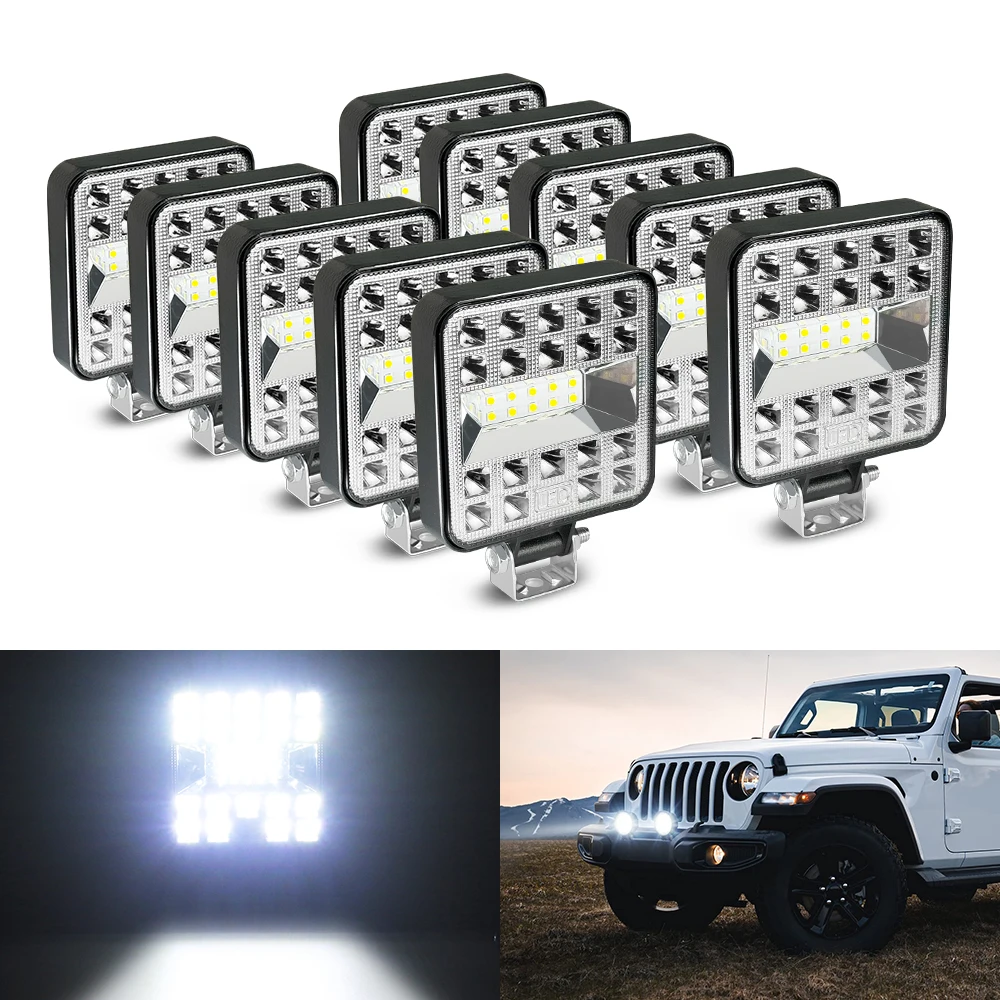 Barra de Luz LED de Trabajo 24V 3030 SMD 87 Watts Súper Brillante, Foco y Difusor 6500K DC, para Camión, Todoterreno, Faro Auxiliar de Coche