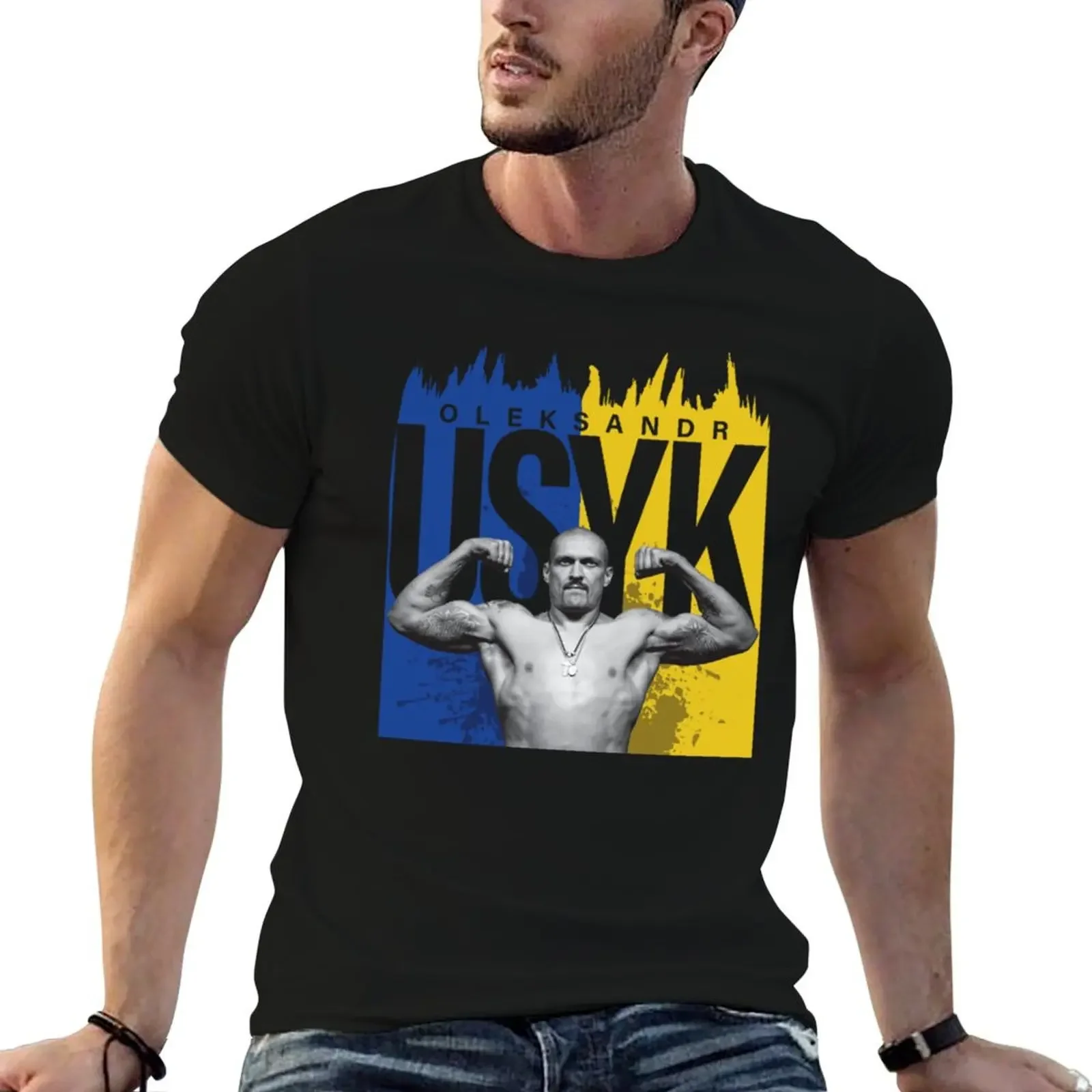 

Oleksandr Usyk T-Shirt man t shirt Personalized t-shirt blacks big and tall t shirts for men