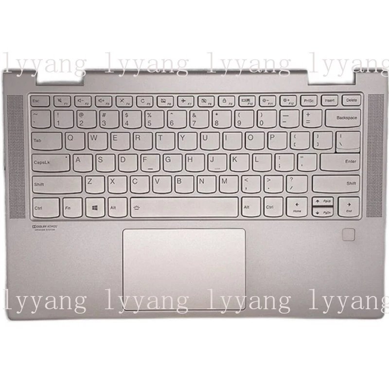 f  FOR Lenovo YOGA C740-14 keyboard with palm rest touchpad fingerprint