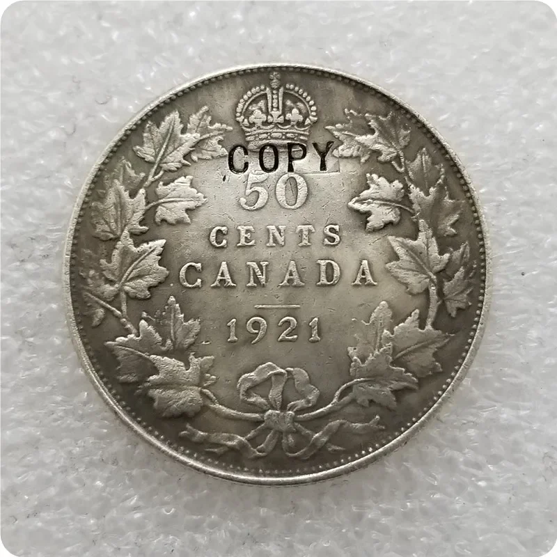 1921,1932 George V, Sterling Canada 50 Cents Half Dollar COPY