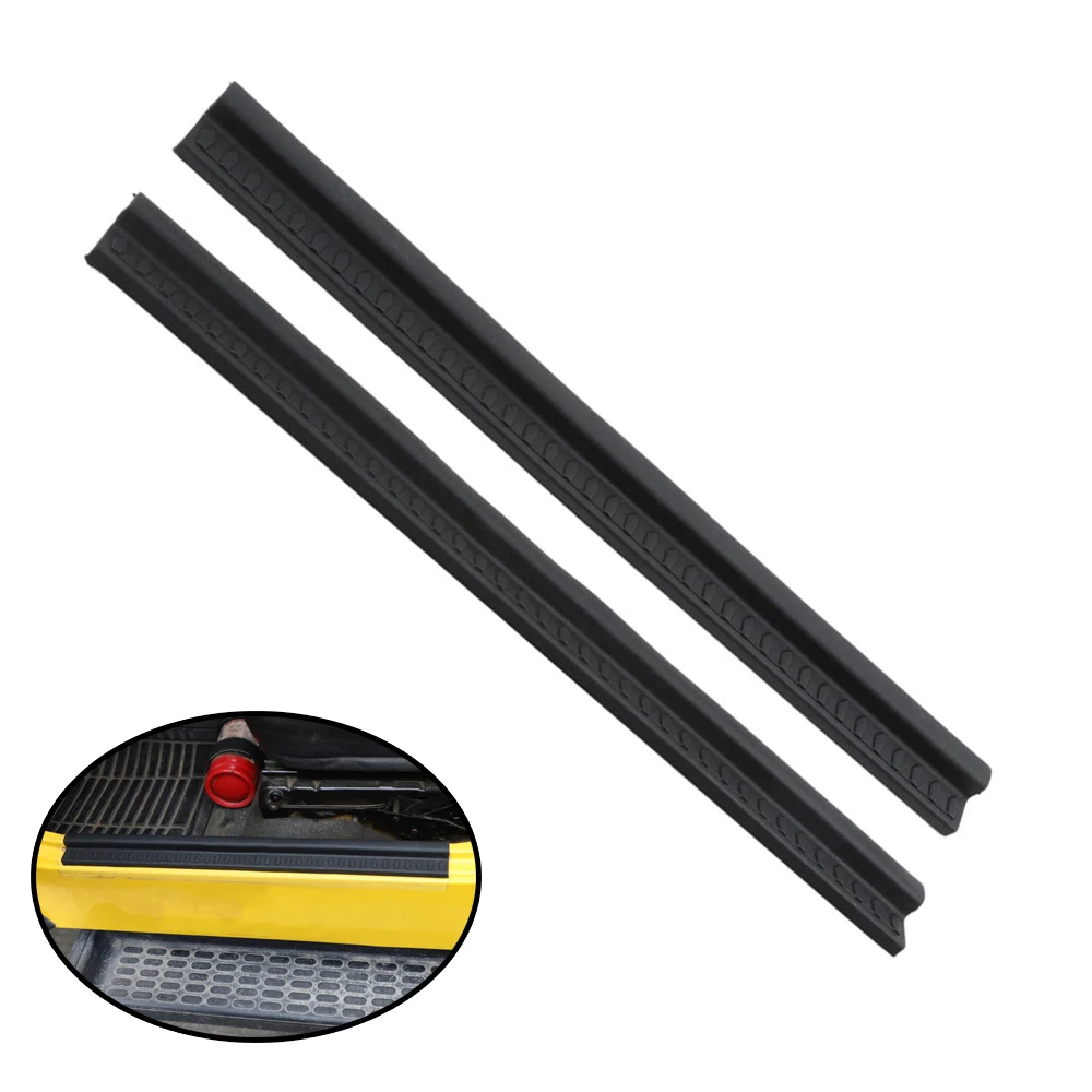 

2 шт. Накладка на порог автомобильной двери защитная накладка для входной двери декоративные наклейки молдинги для Jeep Wrangler TJ 1997-2006 2-дверные аксессуары