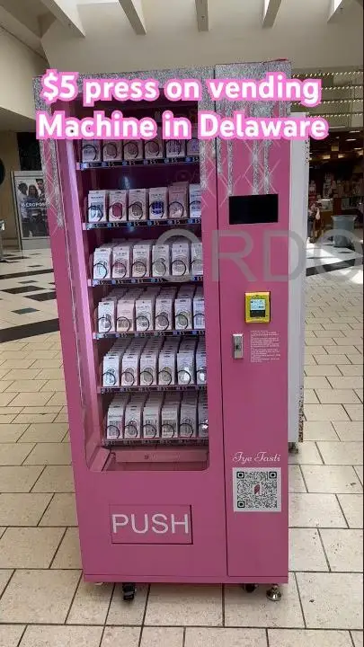 High repeat purchase lash lipgloss jewelry vending machine press on nails vending machine for sale