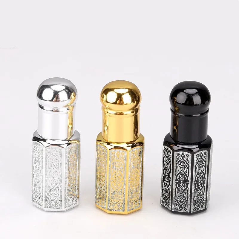 

3ML6ML12ML Essential Oil Ball Bottle Empty Bottle perfume Ball Bottle Massage Smear Sample Glass Octagon