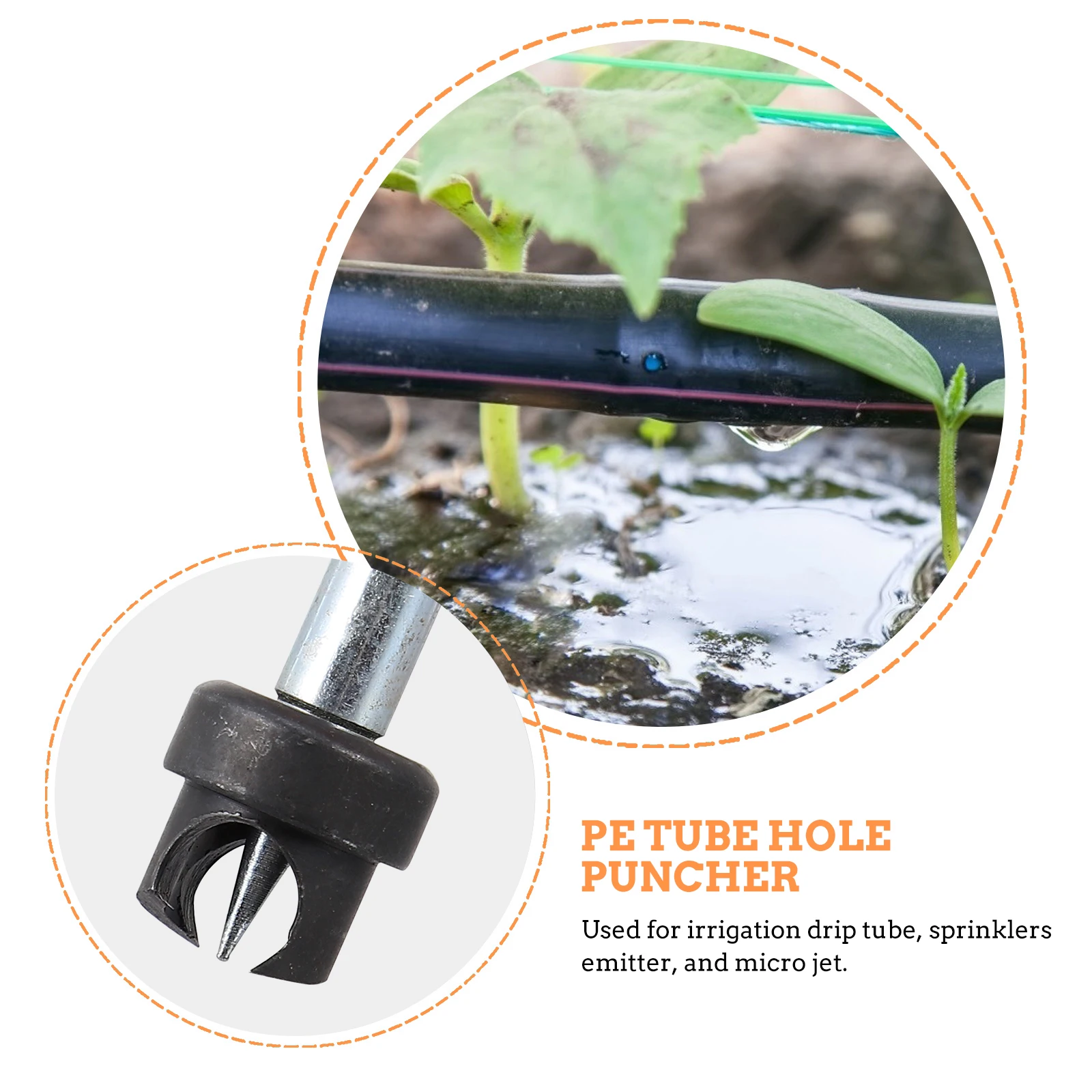 

Drip Irrigation Hole Punch Tool 16mm PE Tube Puncher for Sprinkler Installation Water Saving Accessories Gardening Drip System