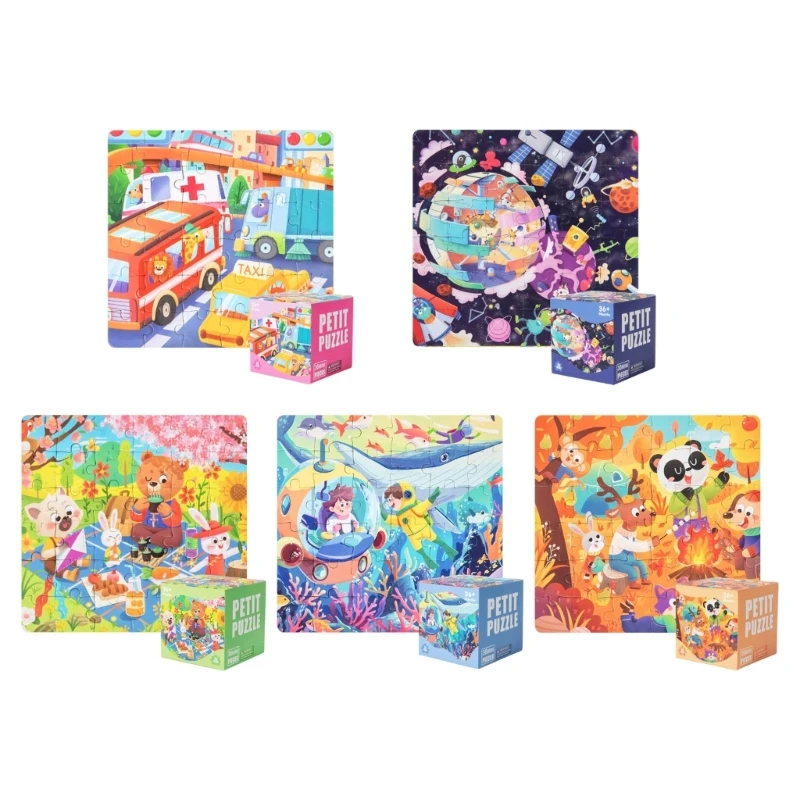 J2HD Interactive 36 Piece Mini Paper Toy Fun Theme For Growing Minds