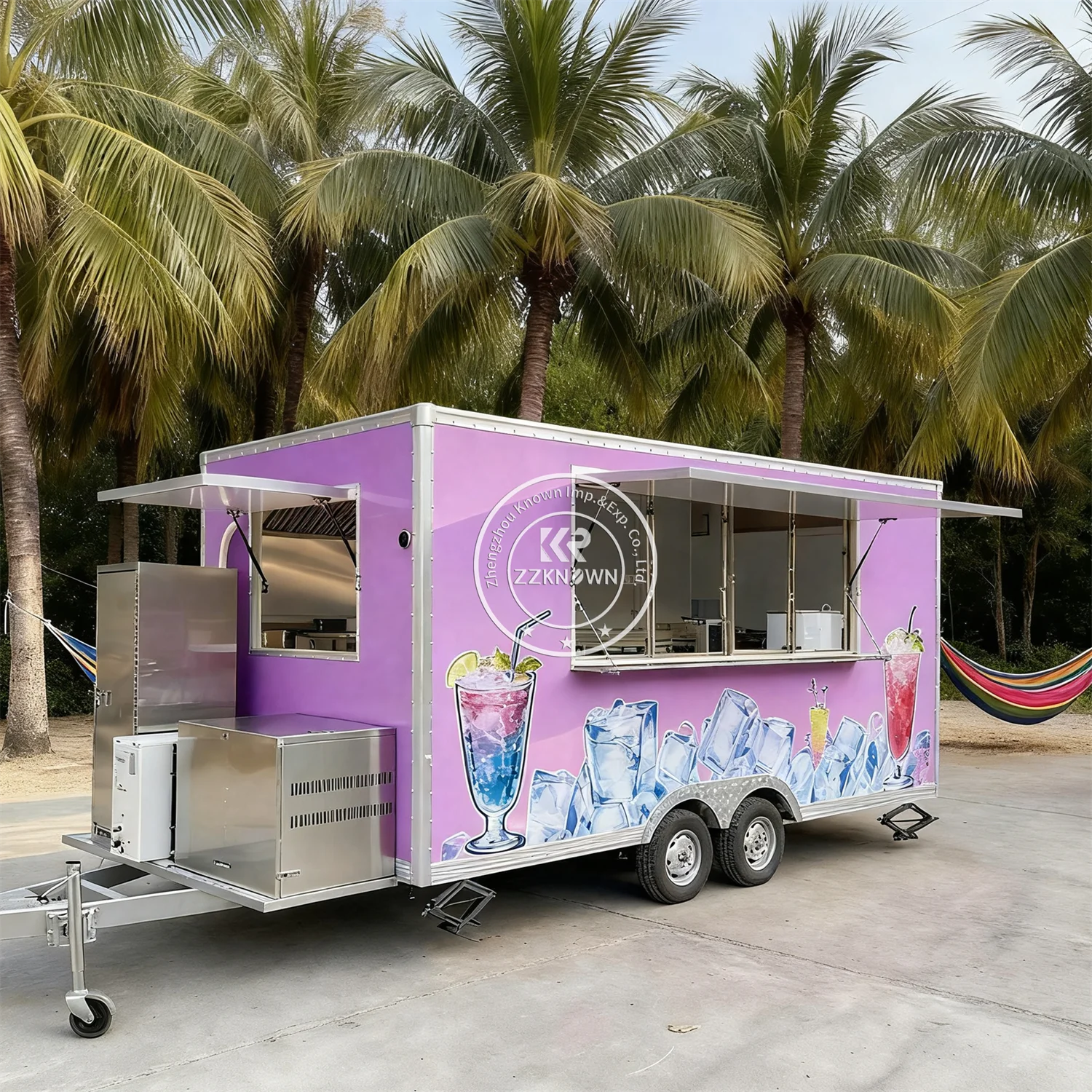 

Street Hot Dog Ice Cream Cart Concession Catering Trailer BBQ Pizza Foodtruck Mobile Bar Catering Trailer Fully Equipped