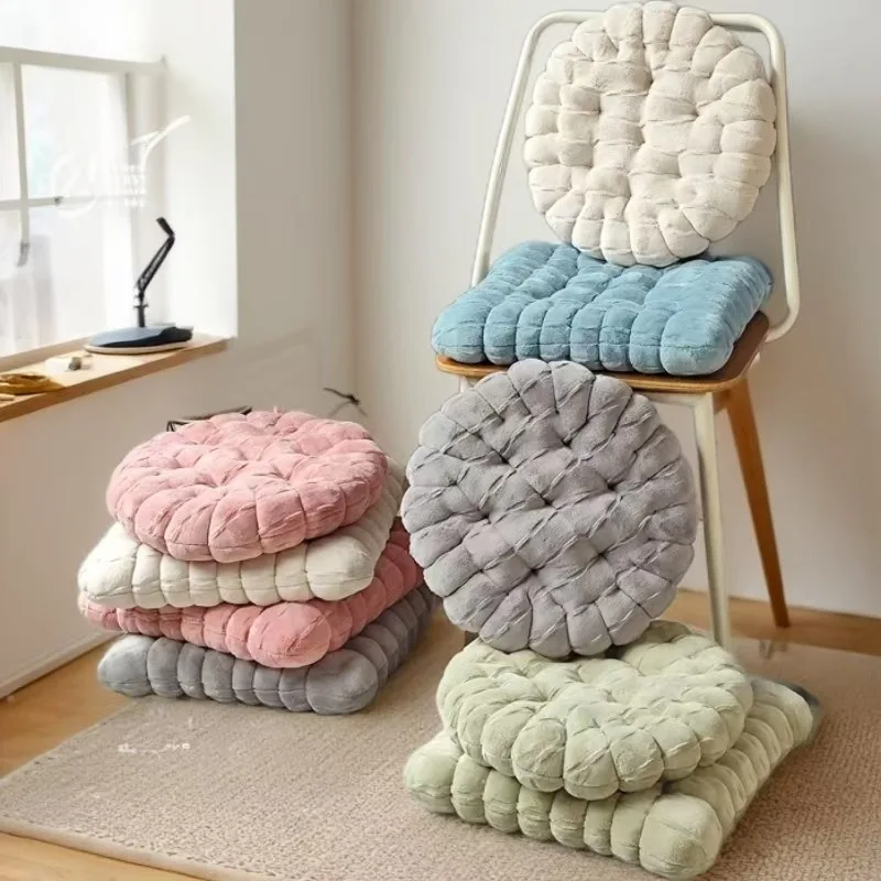 

Japanese Tatami Style Thickened Plush Floor Cushion Rectangular Mat for Meditation Yoga Home Lounge Chair Decor Biscuit Design