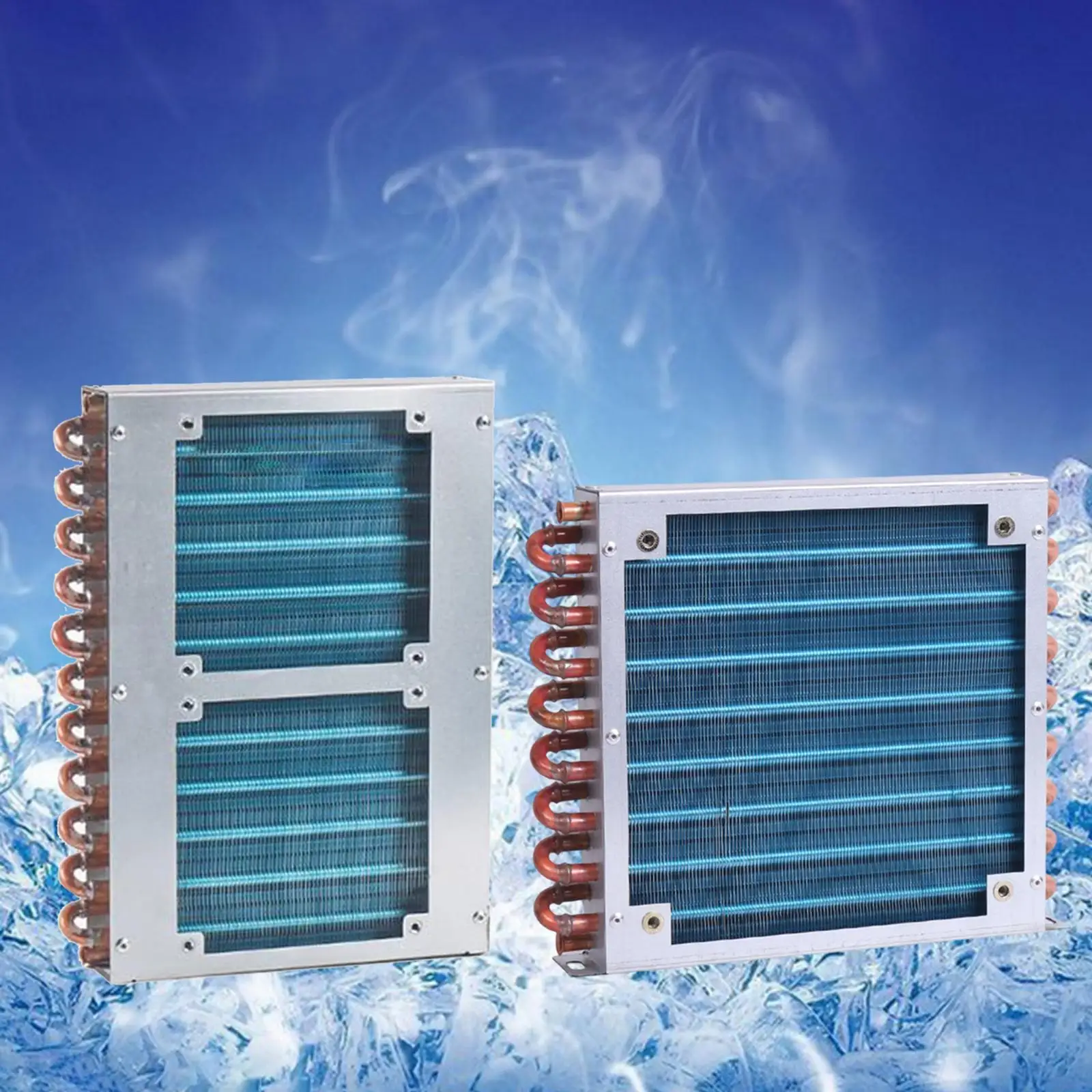 

Конденсатор для системы охлаждения холодильника Алюминиевый ребра Радиатор с воздушным охлаждением