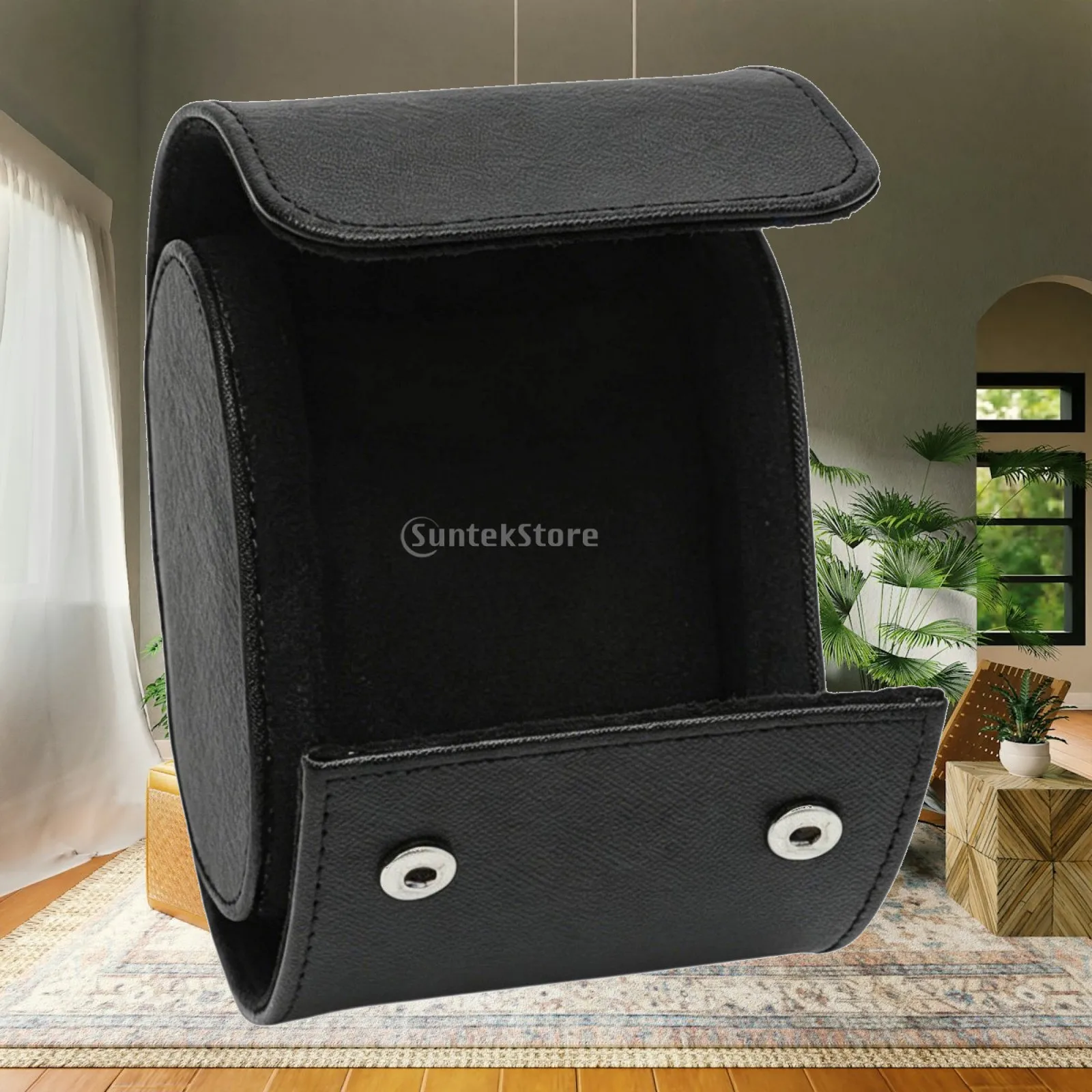 Dustproof Leather Watch Case Hard Shell Watch Storage Box for Display