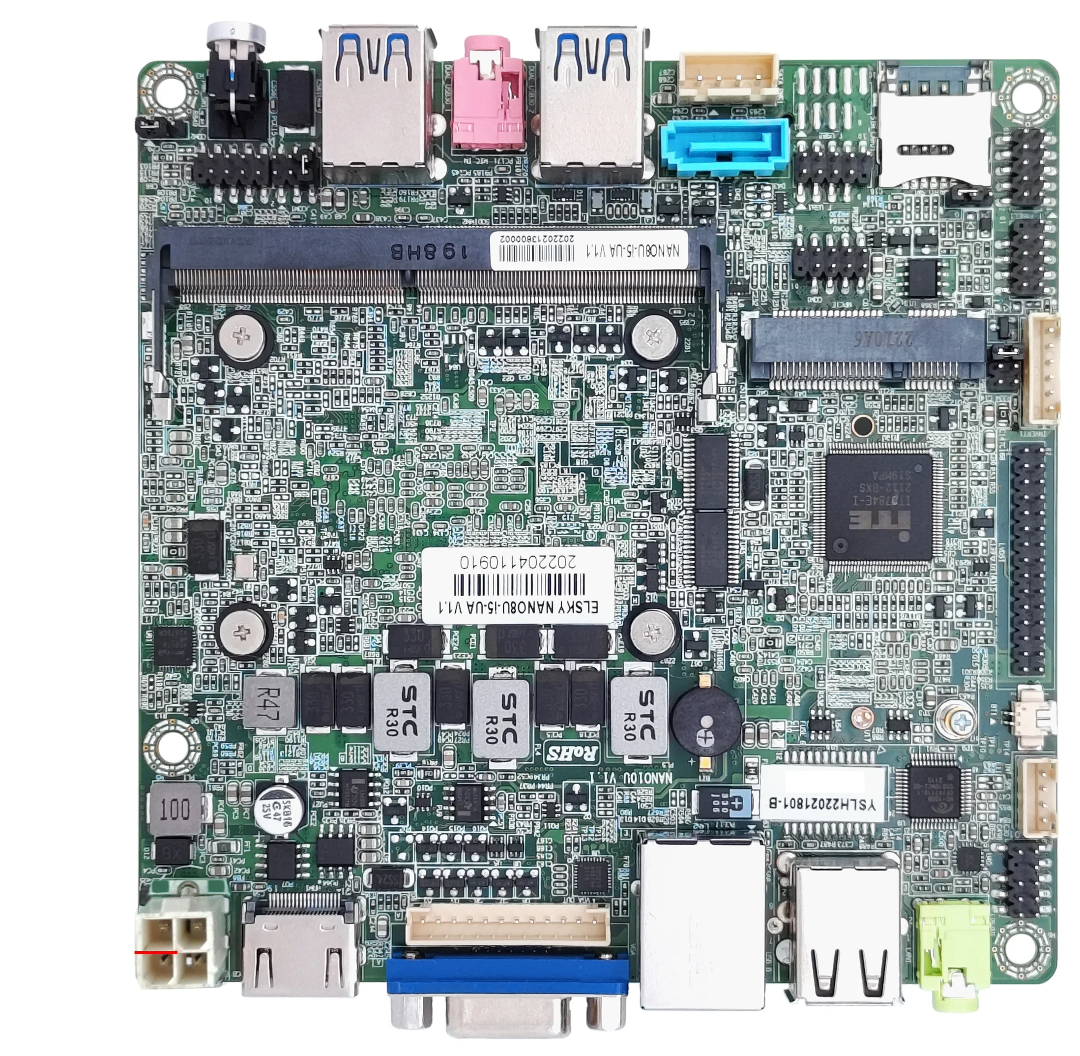 Embedded Nano-ITX Mainboard | 8th/10th Gen  Core (Whiskey Lake) CPU, Dual GbE LAN, M.2 NVMe/SATA