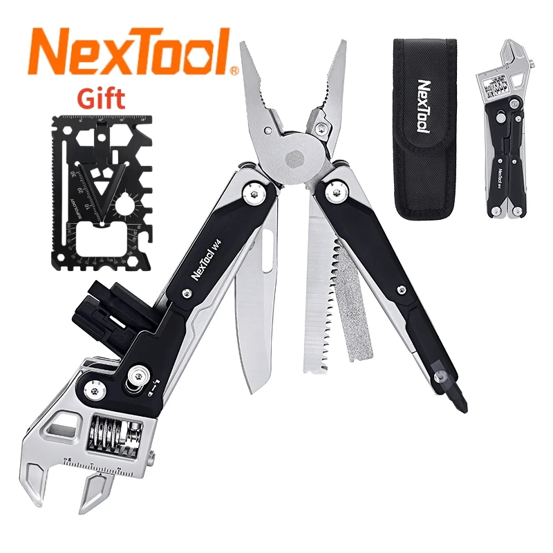 

NexTool W4 11-в-1 Регулируемый многофункциональный гаечный ключ Складной нож Ручные инструменты Отвертка Функциональные инструменты для валки