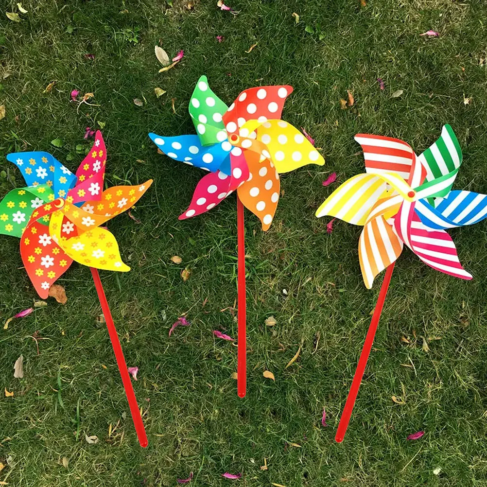 20 قطعة قضبان طاحونة الصلبة الأبيض والأحمر البلاستيك لتقوم بها بنفسك الدولاب العصي استبدال أجزاء لحديقة طاحونة اكسسوارات الحرفية #3