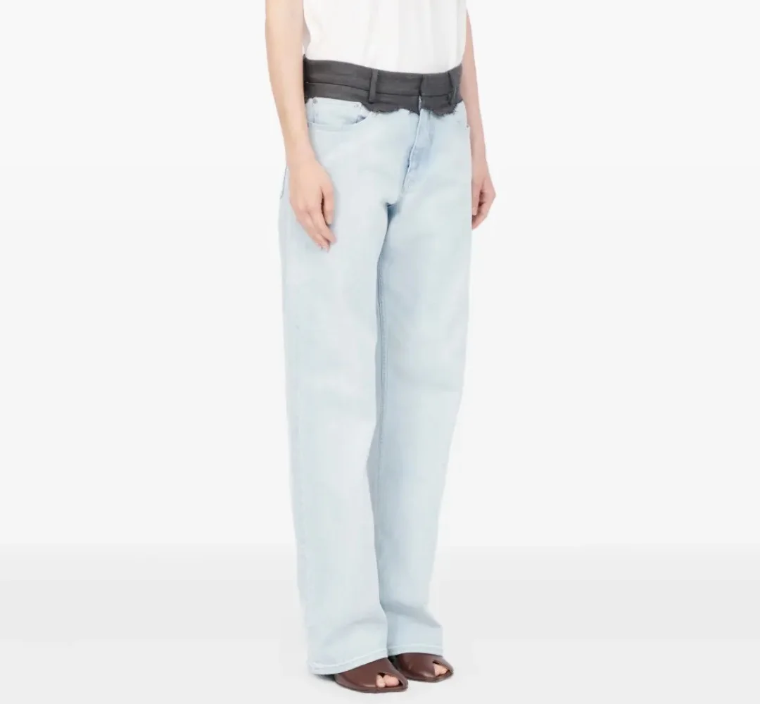 Summer 2026 Women's Low-Rise Straight-Leg Jeans – Pure Cotton, Loose-Fit, Casual Y2K Style – Trendy & Versatile bra