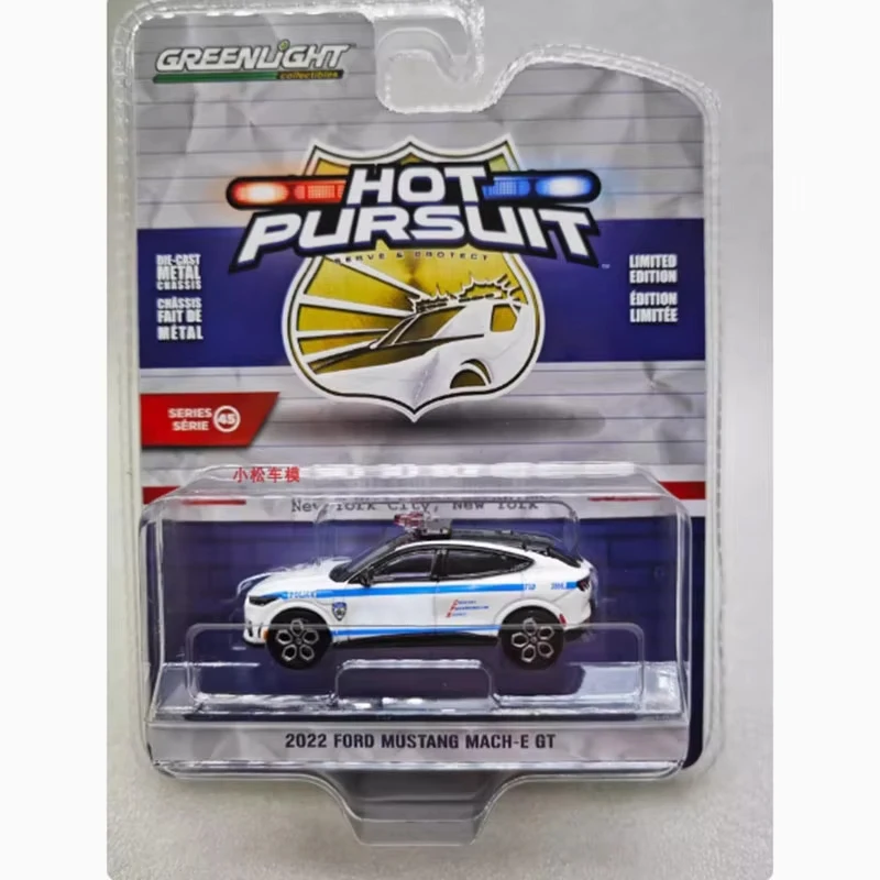 GreenLight 1:64 Scale 2022 Ford Mustang Mach-E GT Simulation Diecast Alloy Car Model Collection Display Ornament Toy Gift