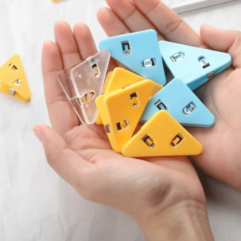 5 adet Yaratıcı Üçgen Klip Imleri Anti-roll Çok fonksiyonlu Kitap Sayfası Tutucu Sayfalandırma Okuma Aksesuarları Kırtasiye