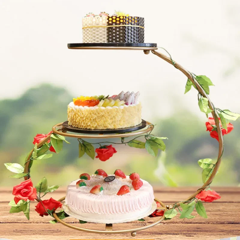 Three Layers Display Cupcake Stands Macaron Stand for Dessert Cake Display Rack Wedding Party Gift for Baking Lover DIY