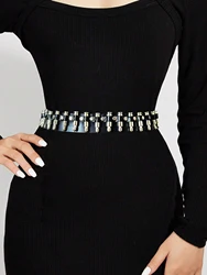 PU Leather Bullet Decor Waistband Fashion Personality Belts Goth Punk Leather Waist Clothing Accessories for Men Women