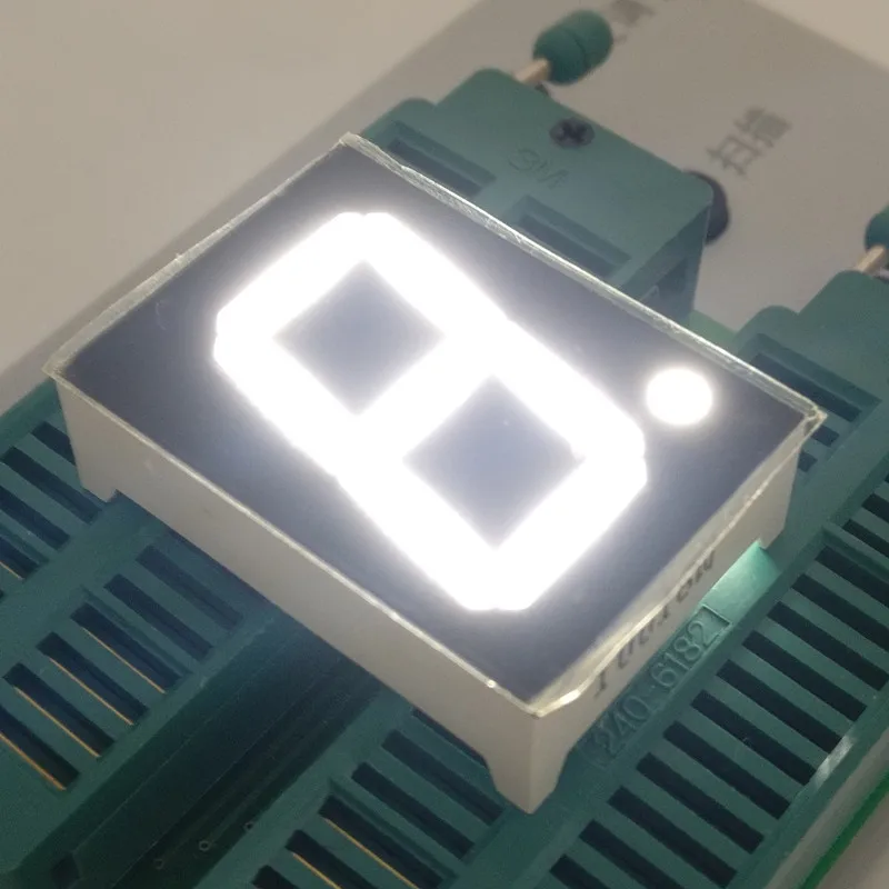 New 1 Bit 1 inch Digital Tube LED Display High Red/Blue/White/Green/Yellow/Yellow Green Light 7 Segment Common Anode/Cathode