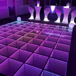 Dj disco panel tile toughened glass light up 3d led dance floor