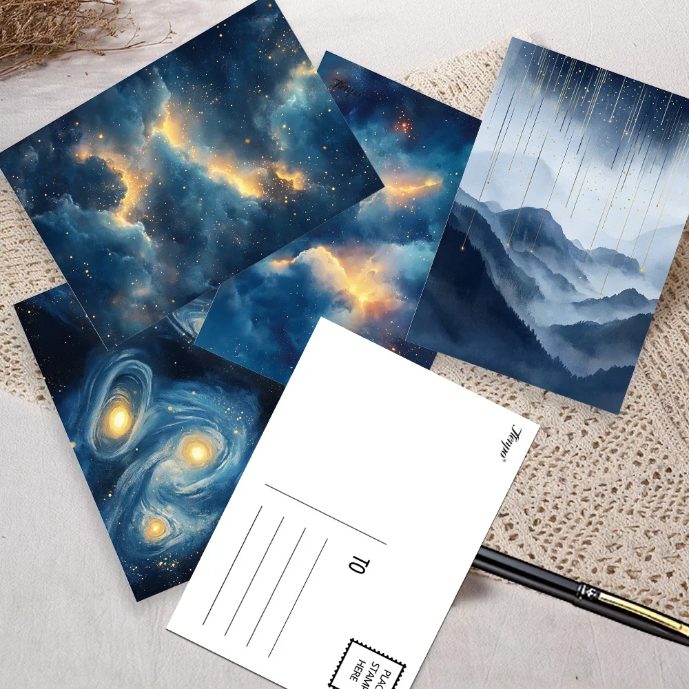 32 Stück, Postkarten mit dem Thema Himmelsgalaxien, Wandaufkleber, Versandkarten, Grußkarten, DIY-Postkarten, Gedenkpostkarten