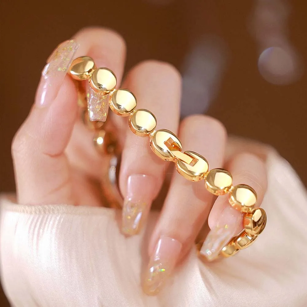 BS Orologio al quarzo da donna Gioielli in stile retrò Arco ovale Orologio da polso da donna elegante e delicato alla moda Regalo per regali da donna