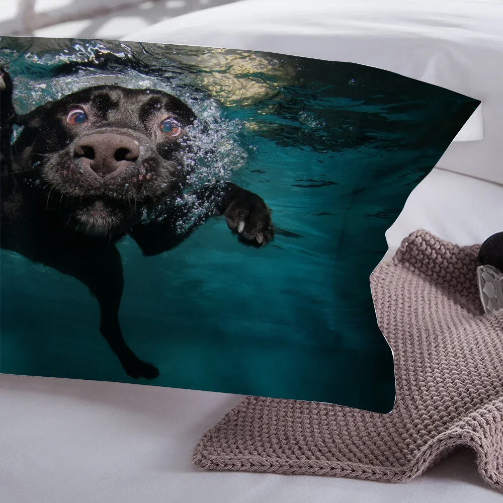 Ropa De cama De invierno, juegos De Cama De 2/3 Uds., juego De cama para perros y niños con estampado Digital, funda nórdica De perro salchicha 3D, Dropship, Ropa De Cama