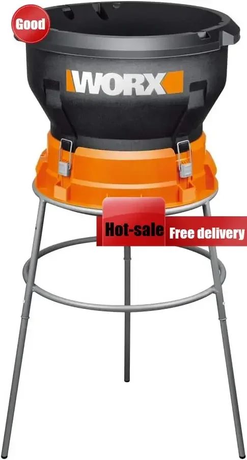 13 Amp Corded Electric Leaf Mulcher High Compression Leaf Shredder Compact Powerful Yard Waste Shredder