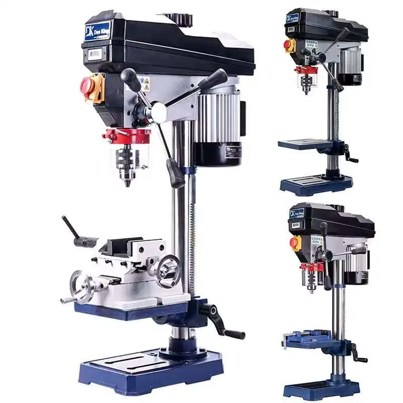 Electric Small Radial Vertical Bench Drill Press Woodworking Drilling Tapping Machine for Tabletop Use