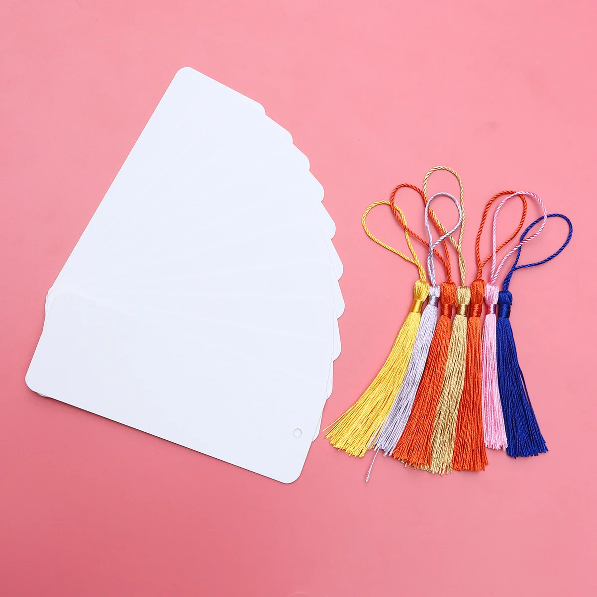 24 Pcs The Gift Bookmark Stationery DIY Graffiti Crestive Cardstock White Student