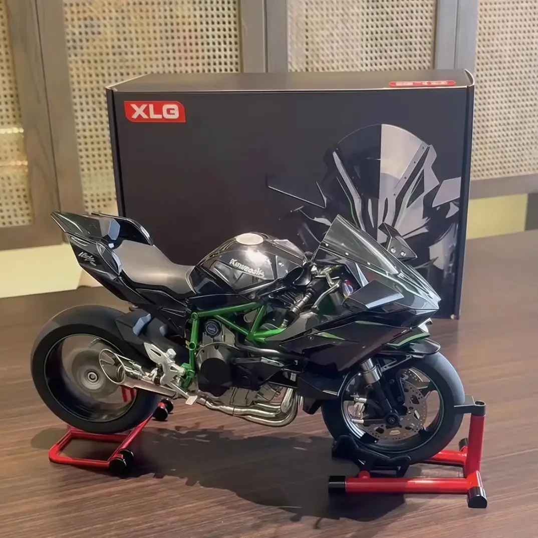 

2025-10-XLG 1:6 kawasaki h2r motorcycles model Motorcycle Simulation Alloy Motorcycle Model Toy