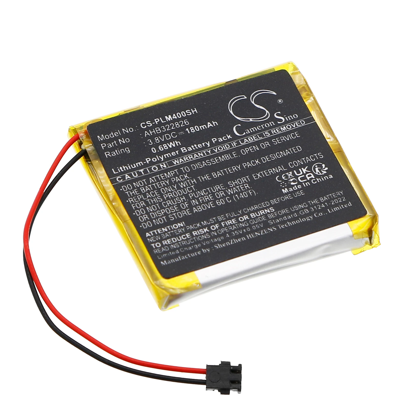 CS Replacement Battery for Polar GPS Sport Watch M400,GPS Sport Watch M430 PN:AHB322826 180mAh / 0.68Wh