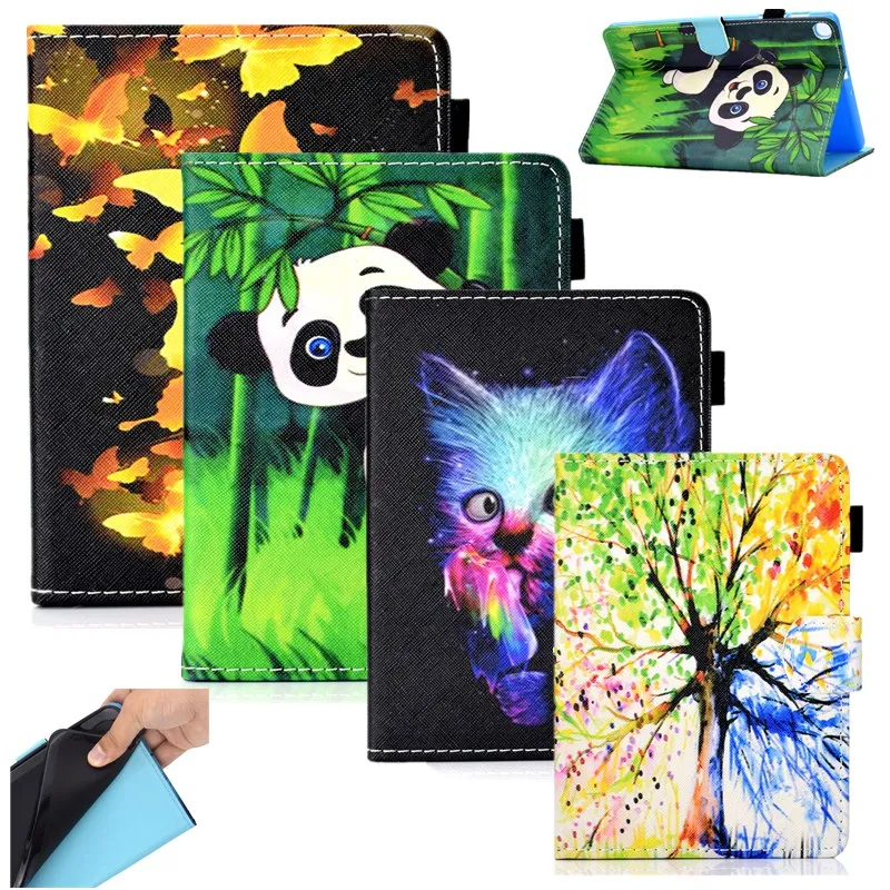 Case  For Samsung Galaxy Tab A 8.0 inch 2019 S Pen Cover PU Leather Stand Card Tablet cover For Galaxy Tab SM-P200 SM-P205 case