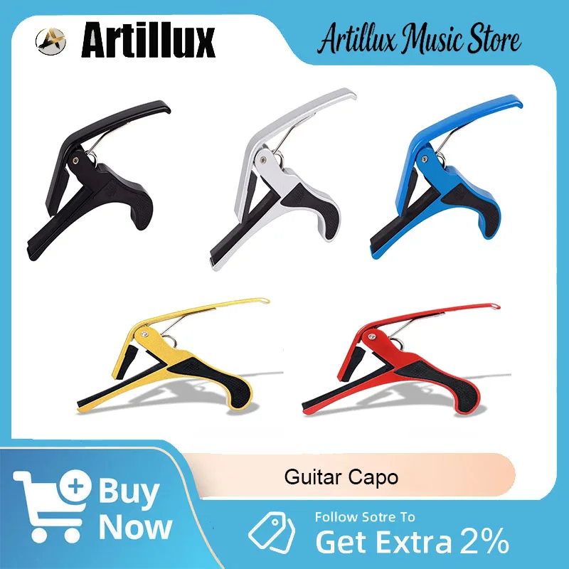 

Artillux Guitar Capo Universal Multifunction Quick Release Clamps High-Quality Metal For Acoustic Classical Electric Guitar Part